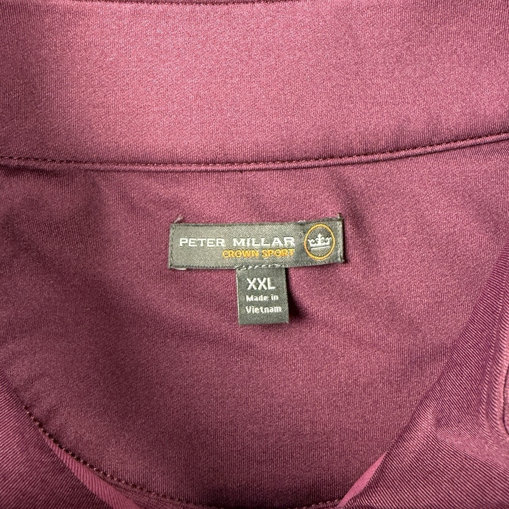 Peter Millar Vest Men's 2XL Purple Golf Galway Stretch 1/4 Zip Performance Sport - Picture 5 of 12